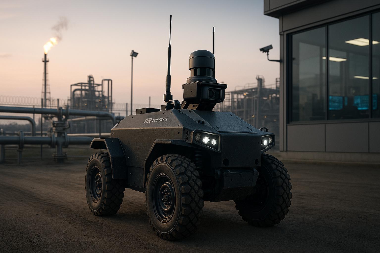 UGV autónomos para patrullaje industrial en petróleo y gas